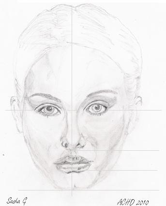 How to draw a face using a photo image
