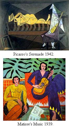 Picasso's serenade and music by Matisse