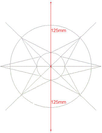 How to draw an eight pointed star