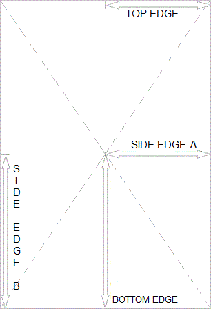 How to divide a sheet of paper into four equal parts.