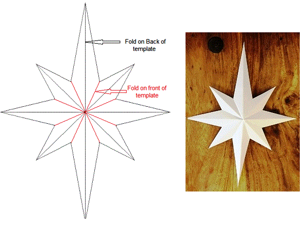 How to make simple 3d star Christmas decorations