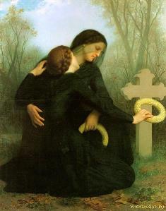 Willaim Bouguereau's All Saints Day, Le Jour des Morts 1859.