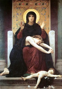 William Bouguereau The Comforting Virgin