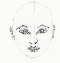 Basic sketch bald female
