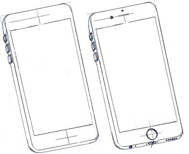 Adding the Facetime camera, Speaker, Home button, Headphone jack, Lightning port and Speaker to a mobile phone