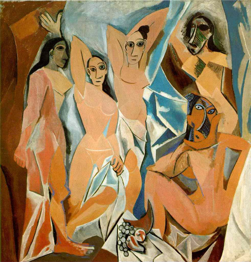 Pablo Picasso, Les Demoiselles d'Avignon.