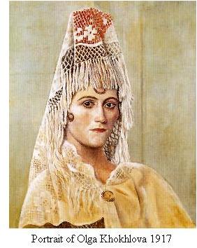Portrait of Olga Khoklova 1917