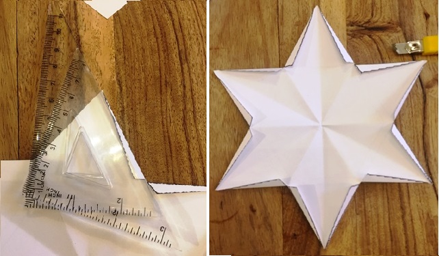 How to make Christmas star decorations