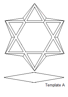 Free Star of David craft templates