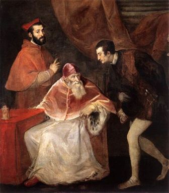 Titians Pope Paul the III and his grandsons