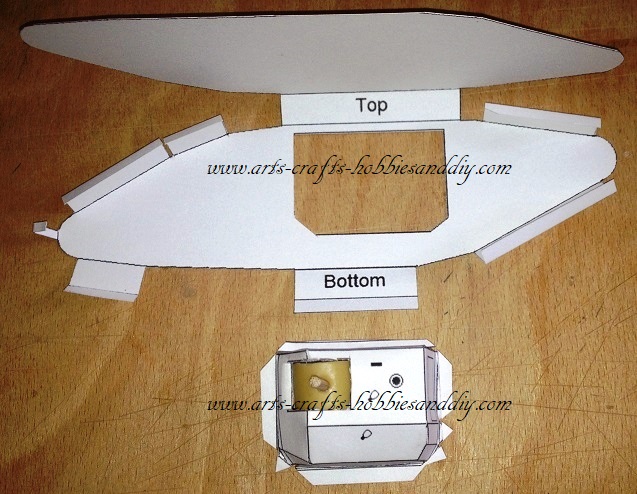 Model WWI tank sponson and gun placement