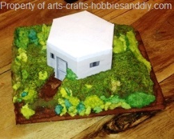 How to make model concrete bunker for a diorama.