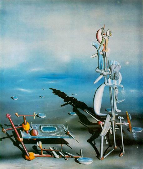 Indefinite divisibility. c1942. Surrealist art by Yves Tanguy